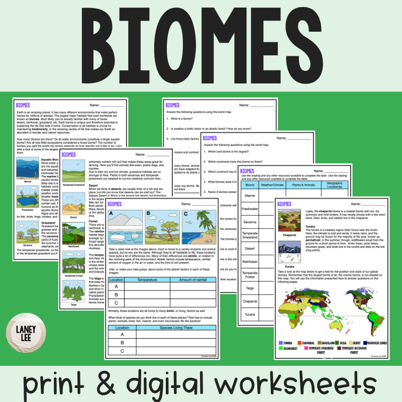 biomes worksheet high school pdf