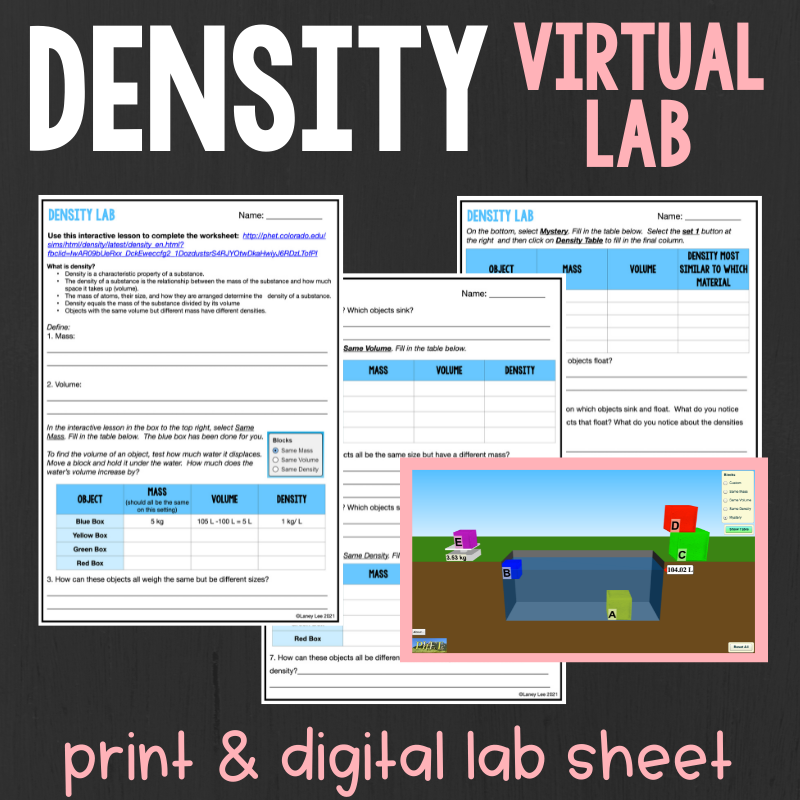 virtual density lab