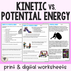 Kinetic vs Potential Energy Guided Reading