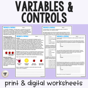 Variables and Controls Guided Reading