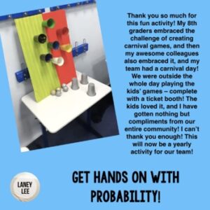 Probability Carnival Games Project - PDF & Digital - Laney Lee