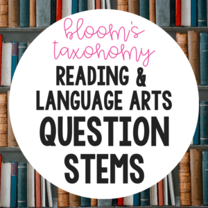 Reading Language Arts Question Stems