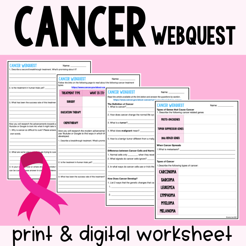 cancer webquest