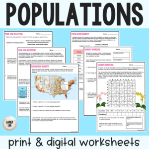 Populations Practice Worksheets