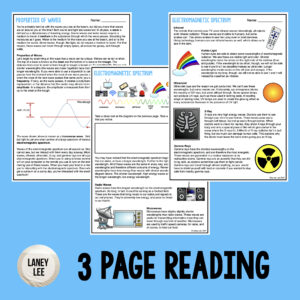 electromagnetic spectrum worksheet PDF answer key