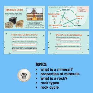 rocks and minerals google slides presentation