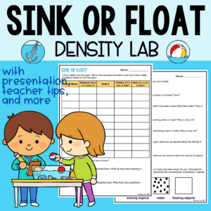 sink or float density experiment worksheet