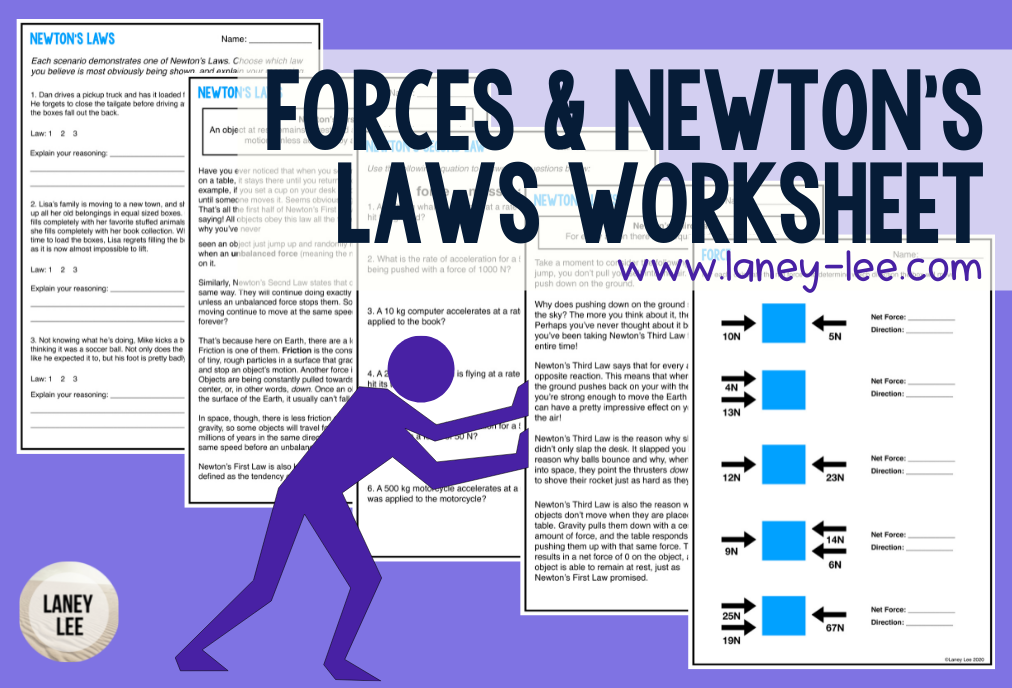 Forces and Newton's Laws Worksheet