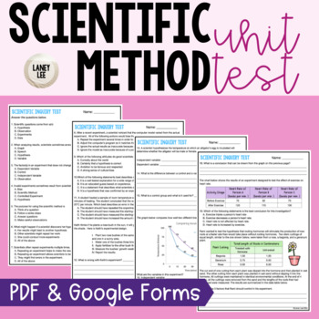 Scientific Method and Inquiry Unit Test