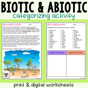 Biotic and Abiotic Guided Practice