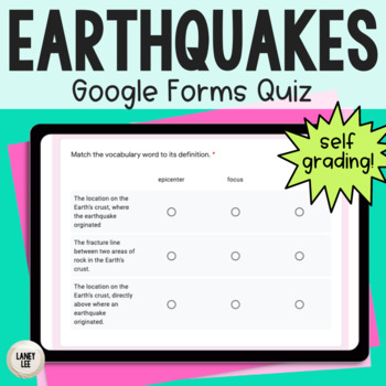 Earthquakes quiz