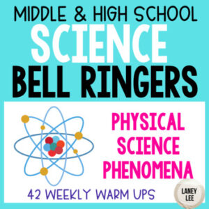 Earth and Space Science Phenomena Bell Ringers and Warm Ups