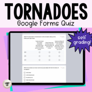 Tornadoes Google Forms Quiz