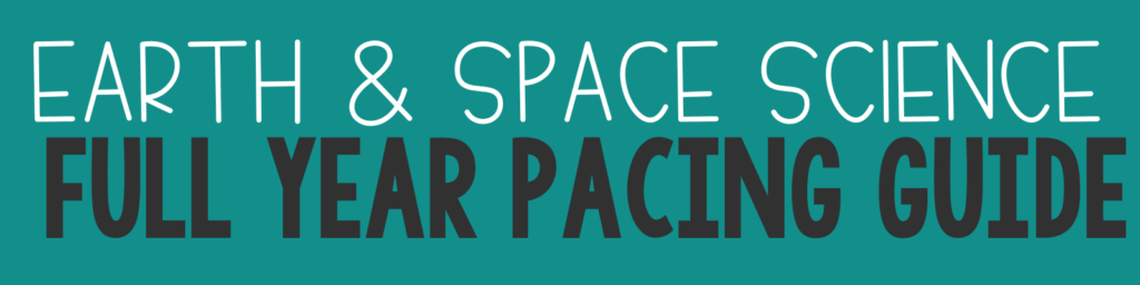 earth and space science free pacing guide full year middle school 
