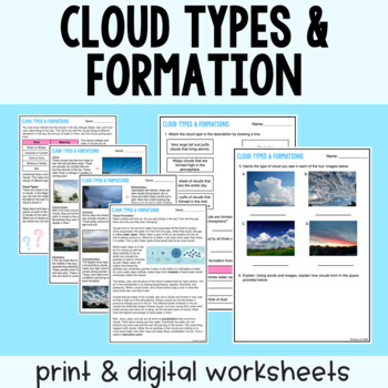 Cloud Types and formation Guided Reading