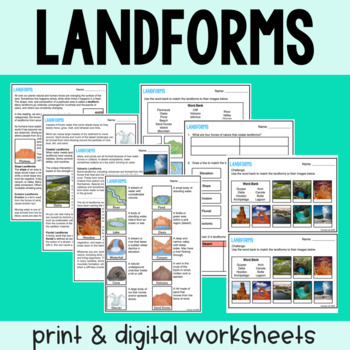 Landforms Guided REading
