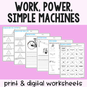 Work Power Simple Machines