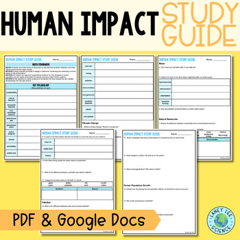 Human Impact Study Guide