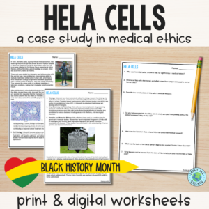 HeLa Cells - Reading Comprehension Worksheets