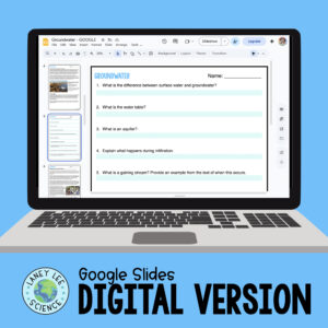 groundwater worksheets
