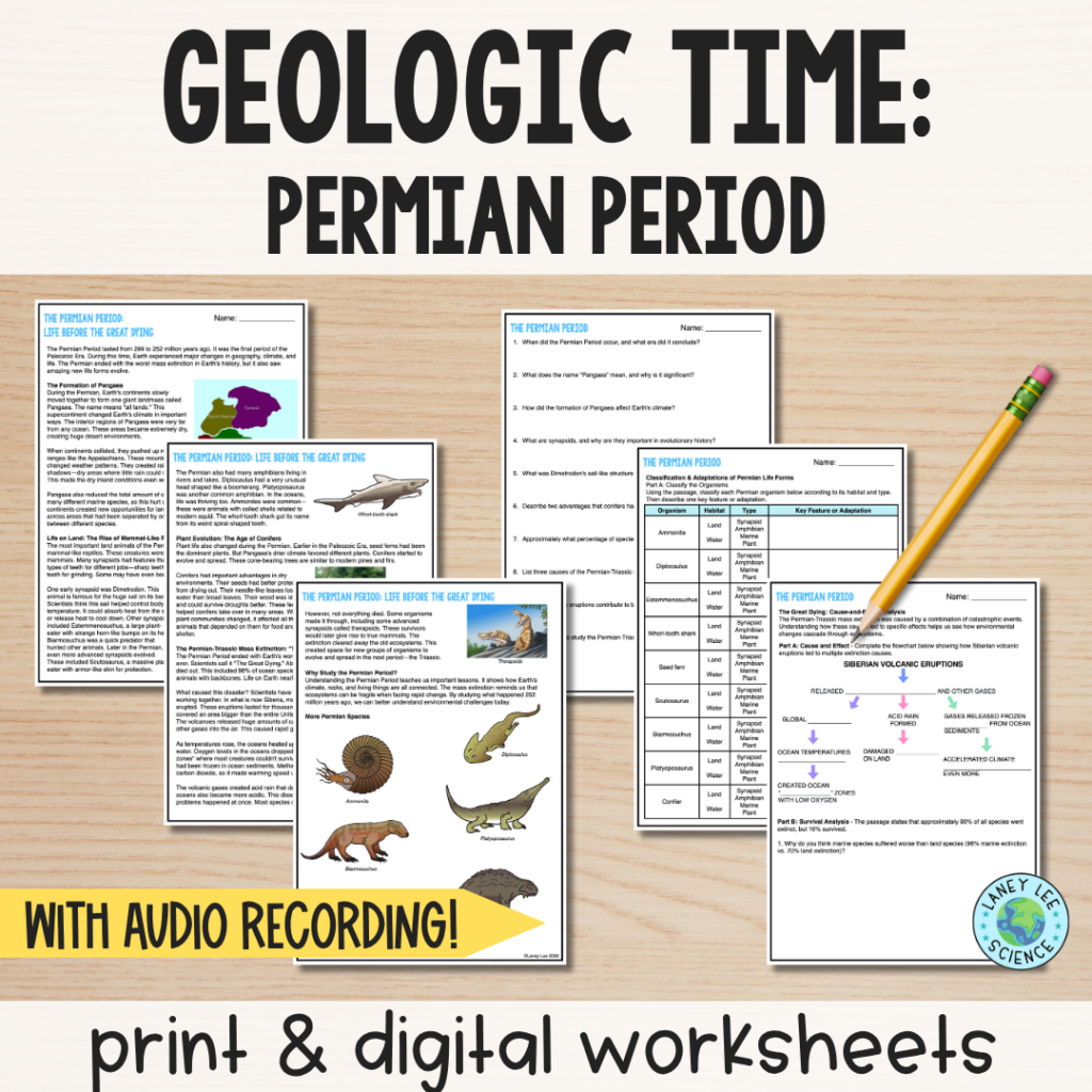 permian period worksheets