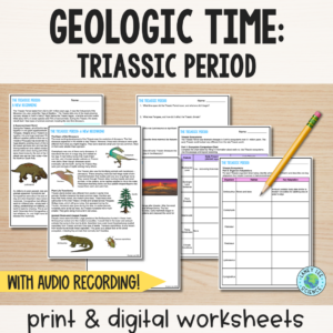 Geologic Time: Triassic Period - Reading Comprehension Worksheets