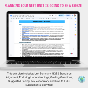 neuroscience unit plan