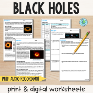 black holes worksheet