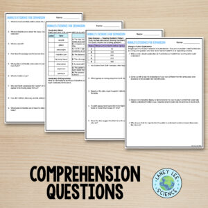 hubble's evidence of expansion worksheets